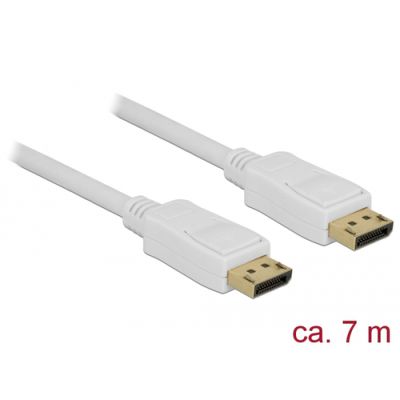 DeLOCK 84861 DisplayPort-Kabel 7 m Weiß