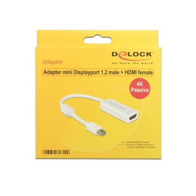 DeLOCK 62602 Videokabel-Adapter 0,2 m DisplayPort DVI-I Weiß