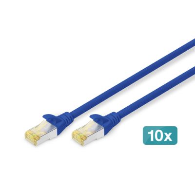 Digitus CAT 6A S/FTP Patchkabel, 10 Stück
