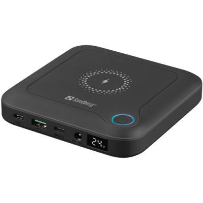 Sandberg 420-57 Powerbank 24000 mAh Kabelloses Aufladen Schwarz