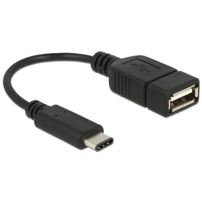 DeLOCK 65579 USB Kabel 0,15 m USB 2.0 USB C USB A Schwarz