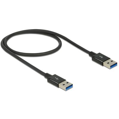 DeLOCK 0.5m USB 3.1 Gen 2 type-A USB Kabel 0,5 m USB 3.2 Gen 2 (3.1 Gen 2) USB A Schwarz