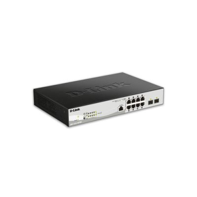 D-Link DGS-1210-10P/ME/E Netzwerk-Switch Managed L2/L3 Gigabit Ethernet (10/100/1000) Power over Ethernet (PoE) Schwarz, Grau