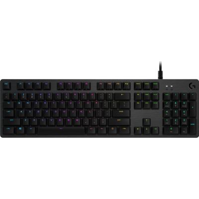 Logitech G G512 CARBON LIGHTSYNC RGB Mechanical Gaming Keyboard with GX Brown switches Tastatur USB Russisch Karbon