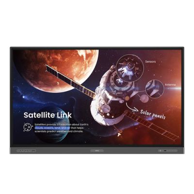 BenQ RP8603 Interaktiver Flachbildschirm 2,18 m (86") LCD WLAN 450 cd/m² 4K Ultra HD Schwarz Touchscreen Eingebauter Prozessor Android 11 18/7
