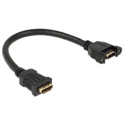 DeLOCK 0.25m 2xHDMI HDMI-Kabel 0,25 m HDMI Typ A (Standard) Schwarz