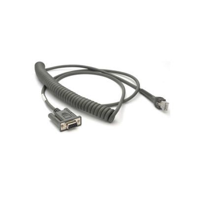 Zebra CBA-R37-C09ZBR Serien-Kabel Beige 2,74 m DB9