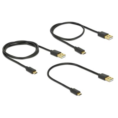DeLOCK 83680 USB Kabel USB 2.0 USB A Micro-USB B Schwarz
