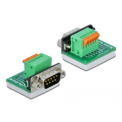 DeLOCK 66554 Drahtverbinder D-Sub 9 Grün