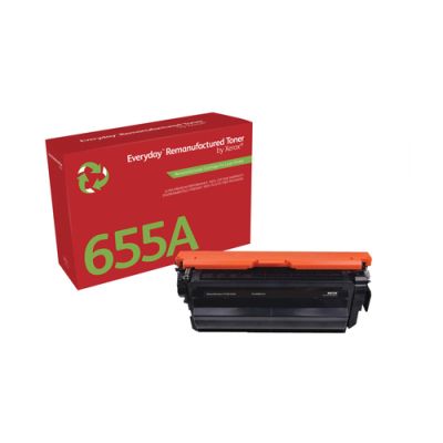 Everyday Wiederaufbereiteter Everyday™ Schwarz wiederaufbereiteter Toner von Xerox, kompatibel mit HP 655A (CF450A), Standardkapazität