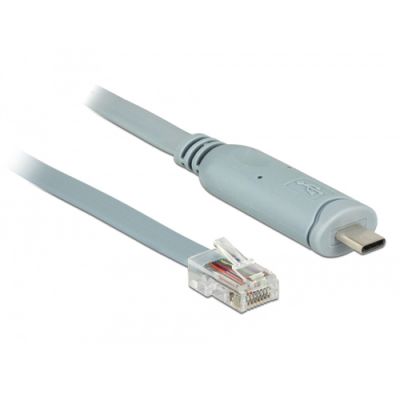 DeLOCK 89892 Serien-Kabel Grau 5 m USB 2.0 Type-A RJ45