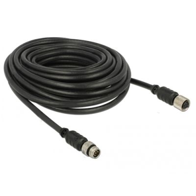 Navilock 62975 Serien-Kabel Schwarz 10 m M8