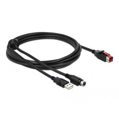 DeLOCK 85942 Paralleles Kabel Schwarz 3 m