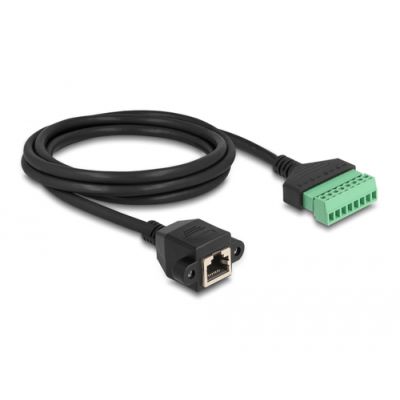 DeLOCK 66060 Netzwerkkabel Schwarz, Grün 2 m Cat6 U/UTP (UTP)