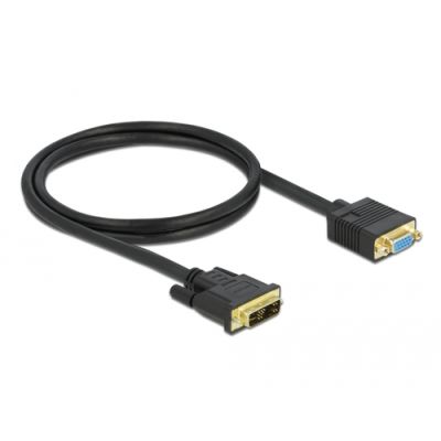 DeLOCK 86752 Videokabel-Adapter 1 m DVI VGA (D-Sub) Schwarz