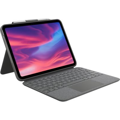 Logitech Combo Touch Grau Smart Connector QWERTY Dänisch, Finnisch, Norwegisch, Schwedisch