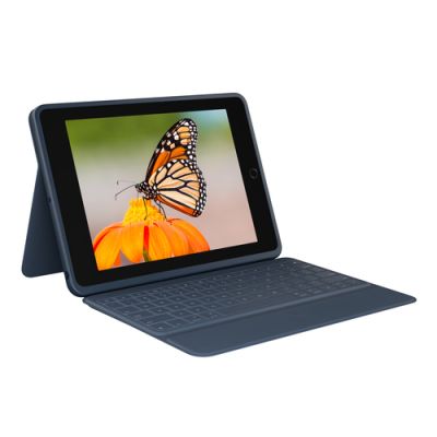 Logitech Rugged Combo 3 Blau Smart Connector AZERTY Französisch