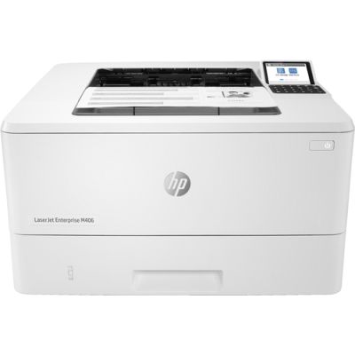 HP LaserJet Enterprise M406dn, Schwarzweiß, Drucker für Kleine & mittelständische Unternehmen, Drucken, Kompakte Größe; Hohe Sicherheit; Beidseitiger Druck; Energieeffizient; Drucken über den USB-Anschluss vorn