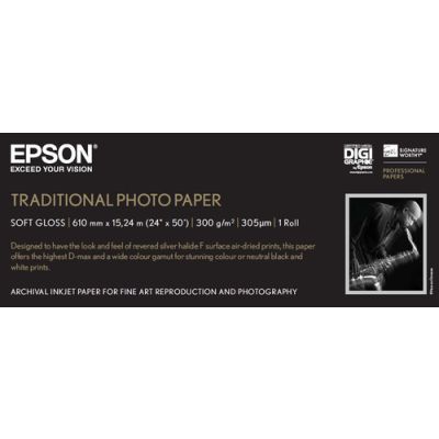 Epson Traditional Photo Paper, 24 Zoll x 15 m