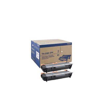 Brother TN-3380TWIN Tonerkartusche 2 Stück(e) Original Schwarz