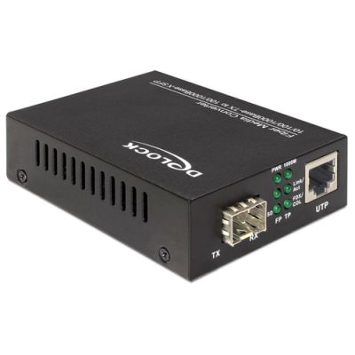 DeLOCK 86110 Netzwerk Medienkonverter 1000 Mbit/s Schwarz