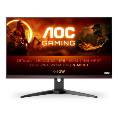 AOC G2 U28G2AE/BK LED display 71,1 cm (28") 3840 x 2160 Pixel 4K Ultra HD Schwarz