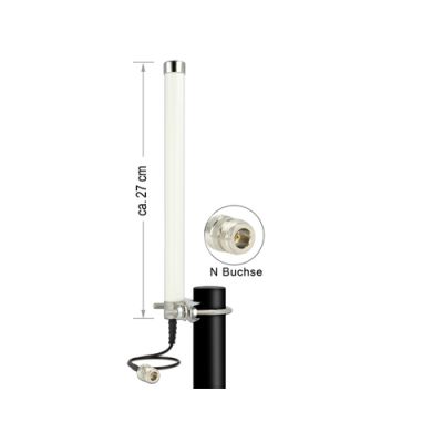 DeLOCK 12491 Netzwerk-Antenne Omnidirektionale Antenne N-Typ 6,5 dBi