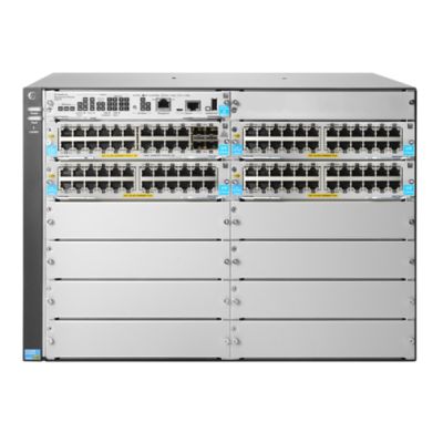HPE 5412R 92GT PoE+ & 4-port SFP+ (No PSU) v3 zl2 Managed L3 Gigabit Ethernet (10/100/1000) Power over Ethernet (PoE) 7U Grau