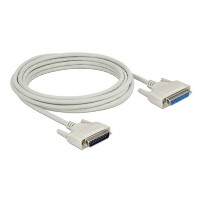 DeLOCK 83214 Serien-Kabel Beige 5 m D-Sub 25 Pin