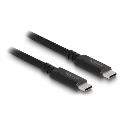 DeLOCK 80009 USB Kabel 1,2 m USB4 Gen 3x2 USB C Schwarz