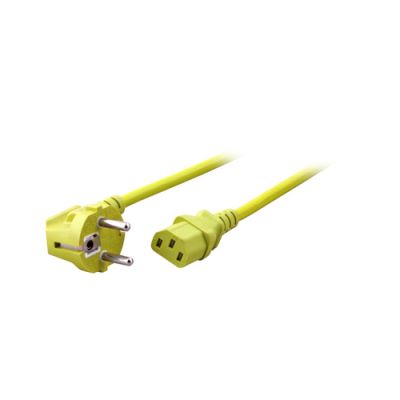 EFB Elektronik EK588GE.1,8 Stromkabel Gelb 1,8 m Netzstecker Typ F C13-Koppler
