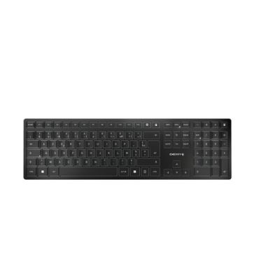 CHERRY KW 9100 SLIM Tastatur RF Wireless + Bluetooth AZERTY Französisch Schwarz