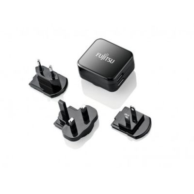 Fujitsu Dual USB Quick Charge Handy, MP3, MP4, Tablet Schwarz AC Drinnen