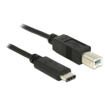 DeLOCK 0.5m, USB2.0-C/USB2.0-B USB Kabel 0,5 m USB B USB C Schwarz