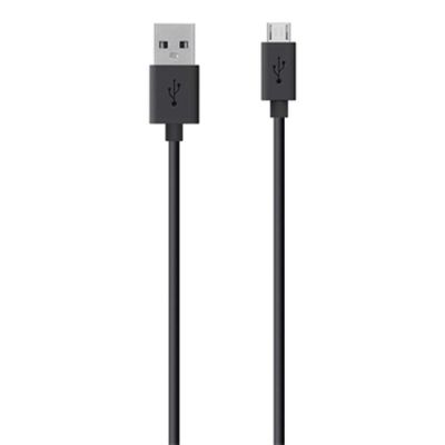 Belkin USB A - Micro-USB, 2m USB Kabel USB 2.0 Micro-USB B Schwarz