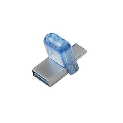 DELL AB135396 USB-Stick 128 GB USB Type-A / USB Type-C 3.2 Gen 1 (3.1 Gen 1) Blau, Silber