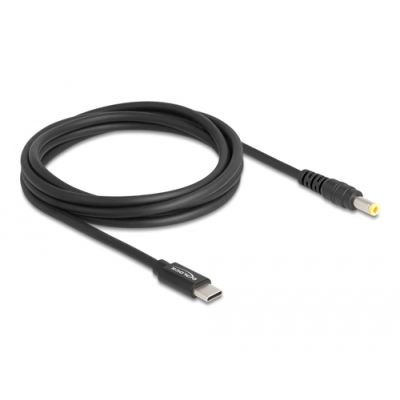 DeLOCK 87978 Stromkabel Schwarz 1,5 m USB C 5.5 x 2.5 mm