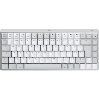 Logitech MX Mini Mechanical for Mac Tastatur Bluetooth QWERTY US Englisch Grau, Weiß