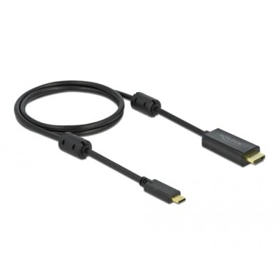 DeLOCK 85969 Videokabel-Adapter 1 m USB Typ-C HDMI Schwarz