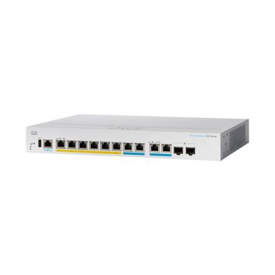 Cisco CBS350 Managed L3 Gigabit Ethernet (10/100/1000) Power over Ethernet (PoE) 1U Schwarz, Grau