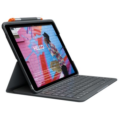 Logitech Slim Folio Graphit Bluetooth QWERTY Dänisch, Finnisch, Norwegisch, Schwedisch