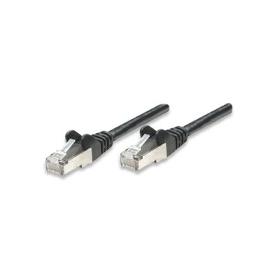 Intellinet Netzwerkkabel, Cat5e, SF/UTP, CCA, Cat5e-kompatibel, RJ45-Stecker/RJ45-Stecker, 5,0 m, schwarz