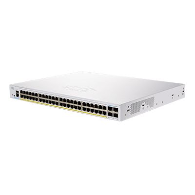 Cisco CBS350-48P-4X-EU Netzwerk-Switch Managed L2/L3 Gigabit Ethernet (10/100/1000) Power over Ethernet (PoE) Silber