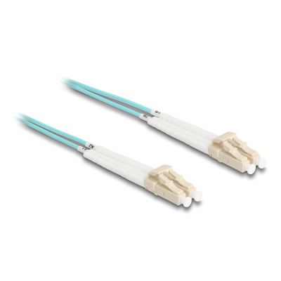 DeLOCK 88083 Glasfaserkabel 10 m LC OM3 Aqua-Farbe