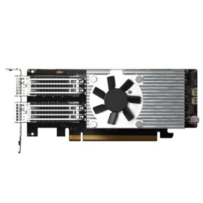 QNAP QXG-100G2SF-E810 Netzwerkkarte Eingebaut Faser 100000 Mbit/s