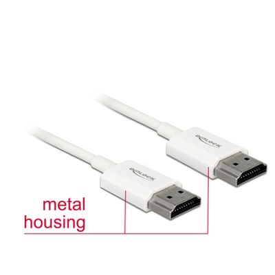 DeLOCK 85139 HDMI-Kabel 4,5 m HDMI Typ A (Standard) Weiß