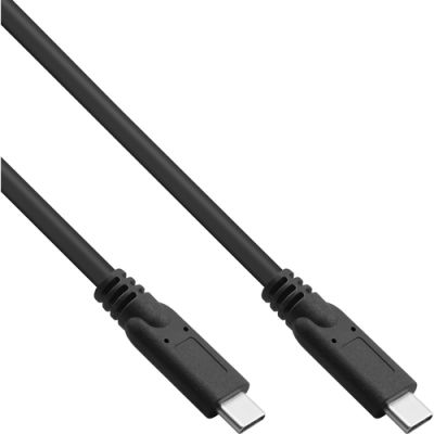 InLine USB 3.2 Gen.1x2 Kabel, USB-C Stecker/Stecker, schwarz, 3m