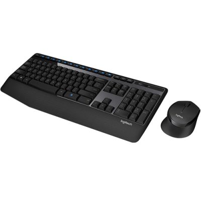 Logitech Wireless Combo MK345 Tastatur Maus enthalten USB Französisch Schwarz