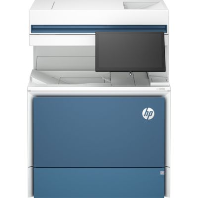 HP Color LaserJet Enterprise Flow MFP 6800zf Drucker, Drucken, Kopieren, Scannen, Faxen, Flow; Touchscreen; Hefter; TerraJet Tonerkartusche