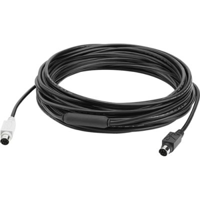 Logitech GROUP 10m Extender Cable PS/2-Kabel 6-p Mini-DIN Schwarz